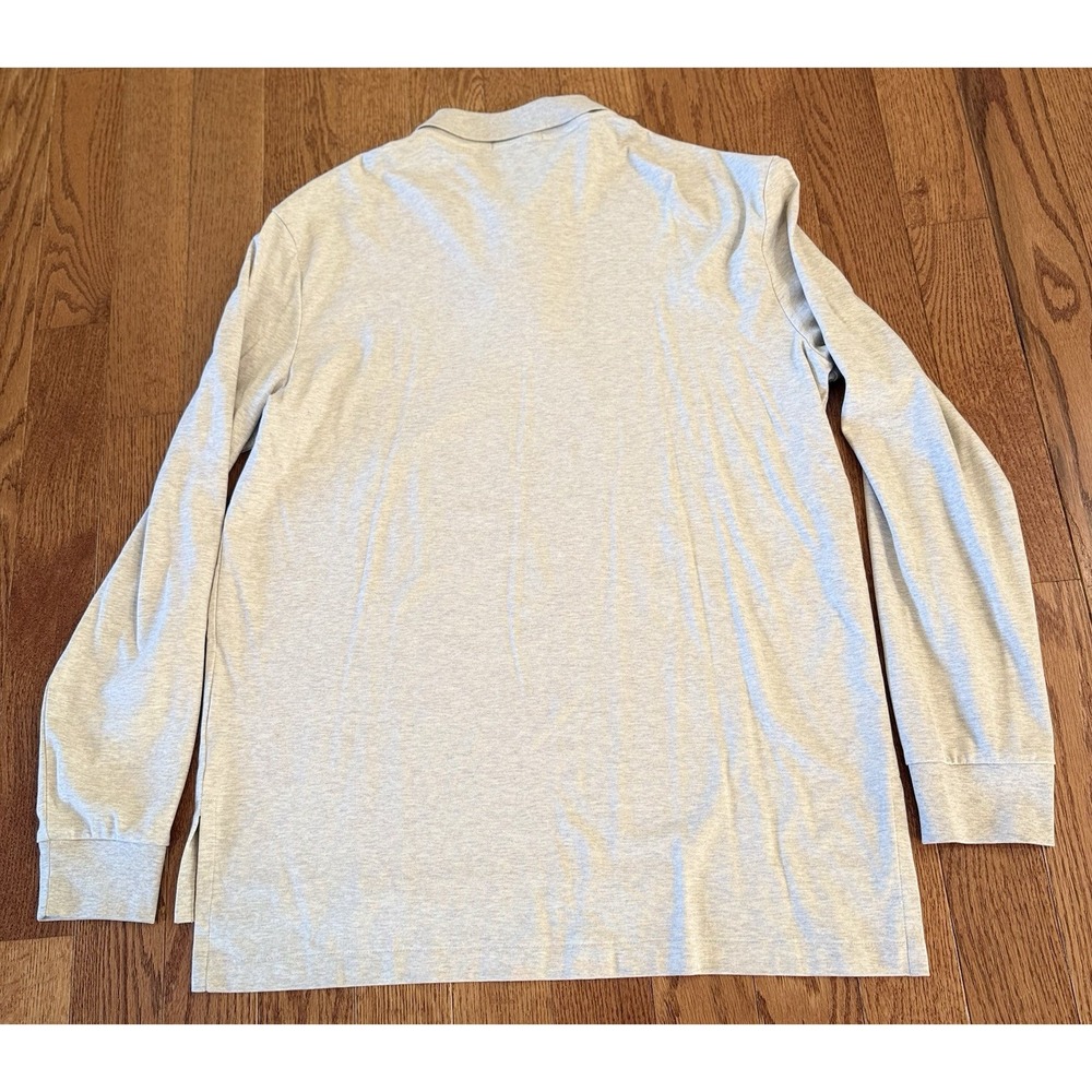 NWT Ralph Lauren Mens L Pima Soft Touch Polo Shirt Almond Heather Long Sleeve - Picture 4 of 7
